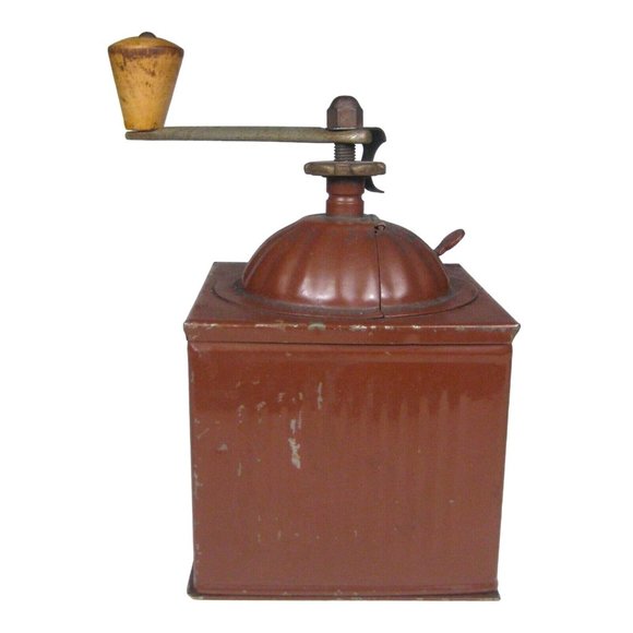 PB Vintage Coffee Grinder Metal Made in Italy Manual Hand Crank Brown - Picture 6 of 12